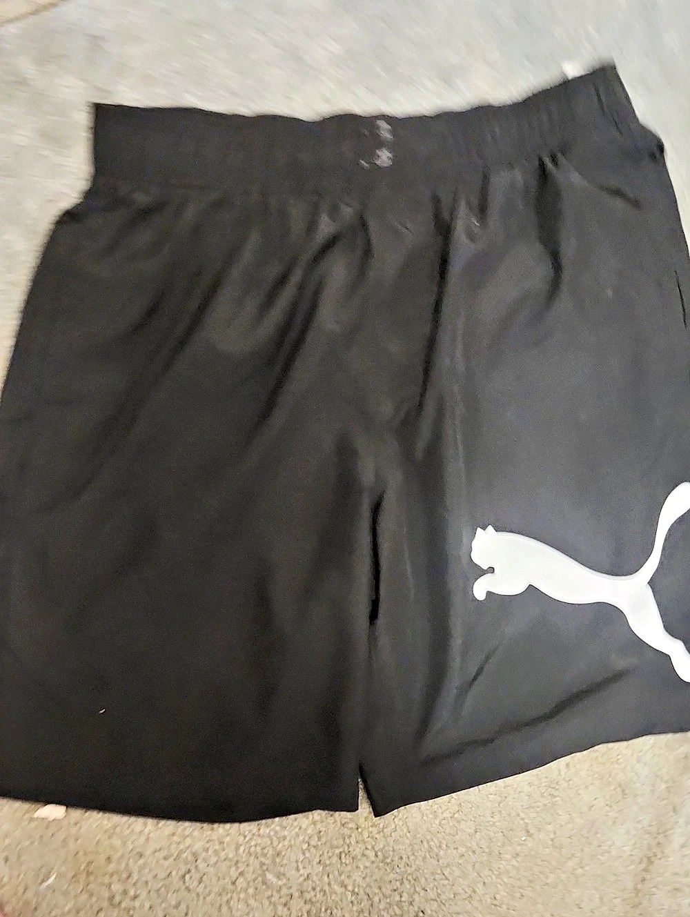 Puma Men's Athletic Shorts Black Size AM